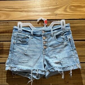 Old Navy Light Blue Distressed Jean Shorts